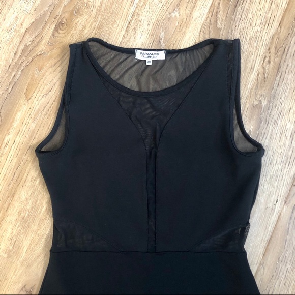 Little Black Dress With Mesh Cutouts - Picture 2 of 7